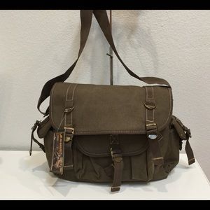 Unisex Retro Canvas Messenger Bag